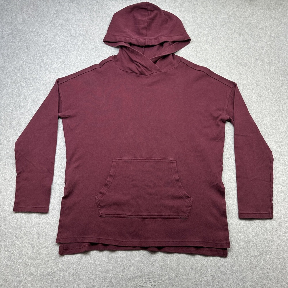 Pact Hoodie Womens Small Red Pullover Pockets Organic Cotton Casual Comfort